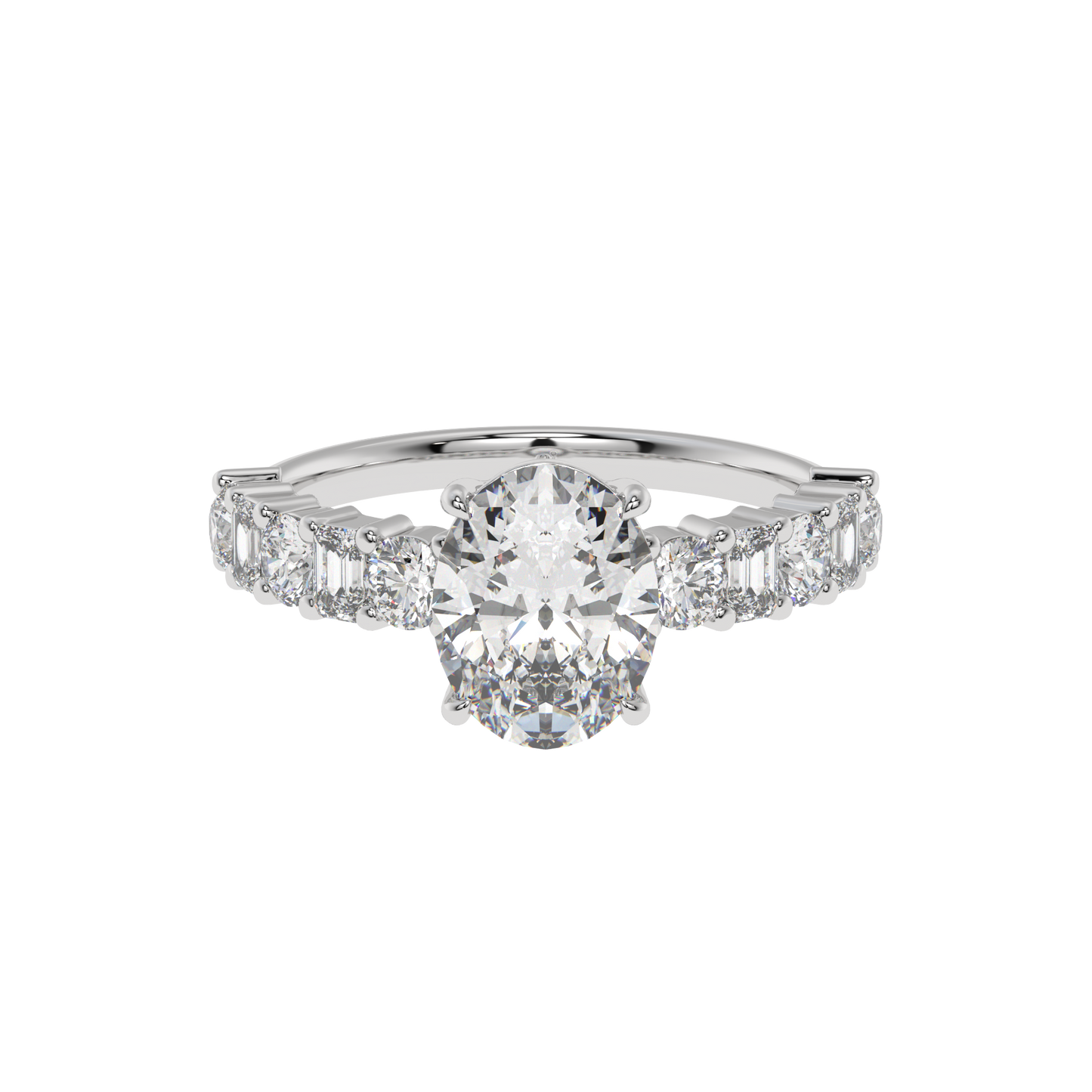Radiant Symphony OVAL Diamond Ring - Caratlink