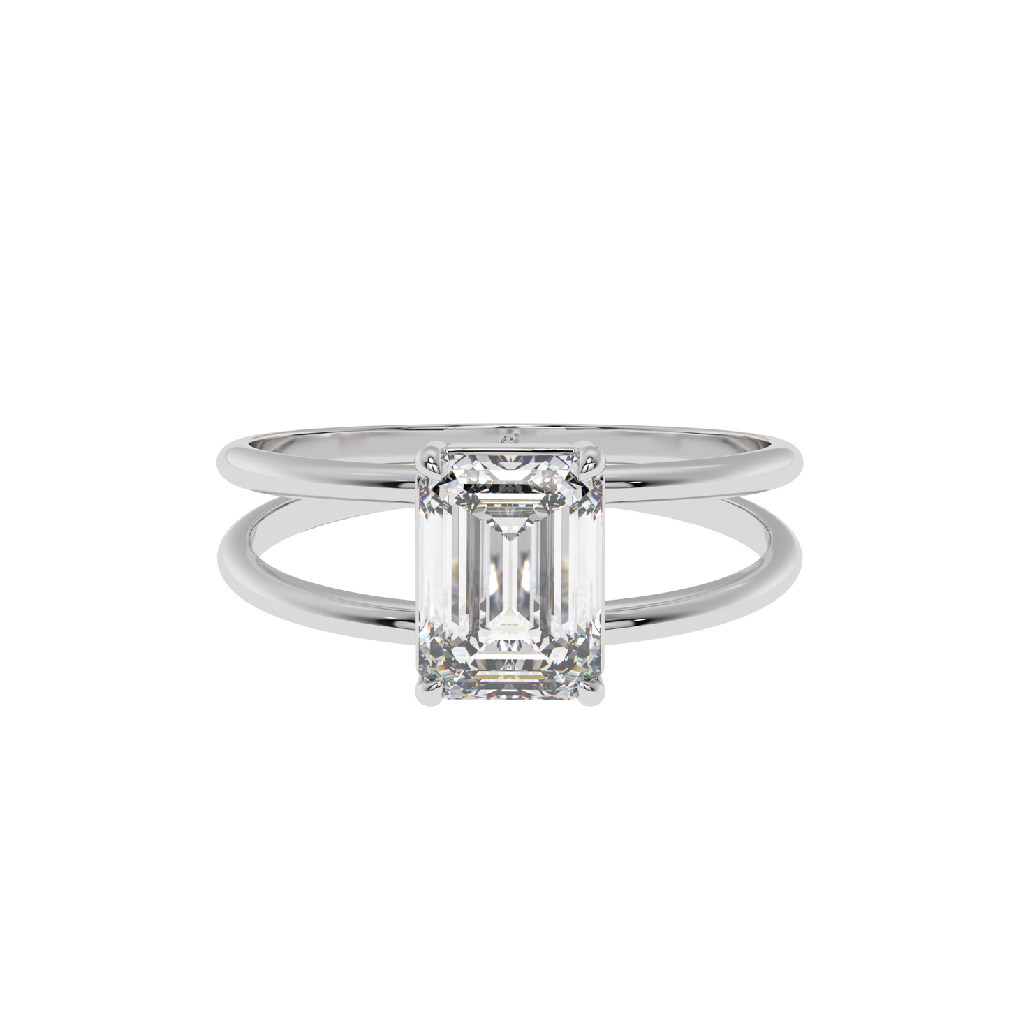 Modern Muse Emerald Solitaire Ring - Caratlink