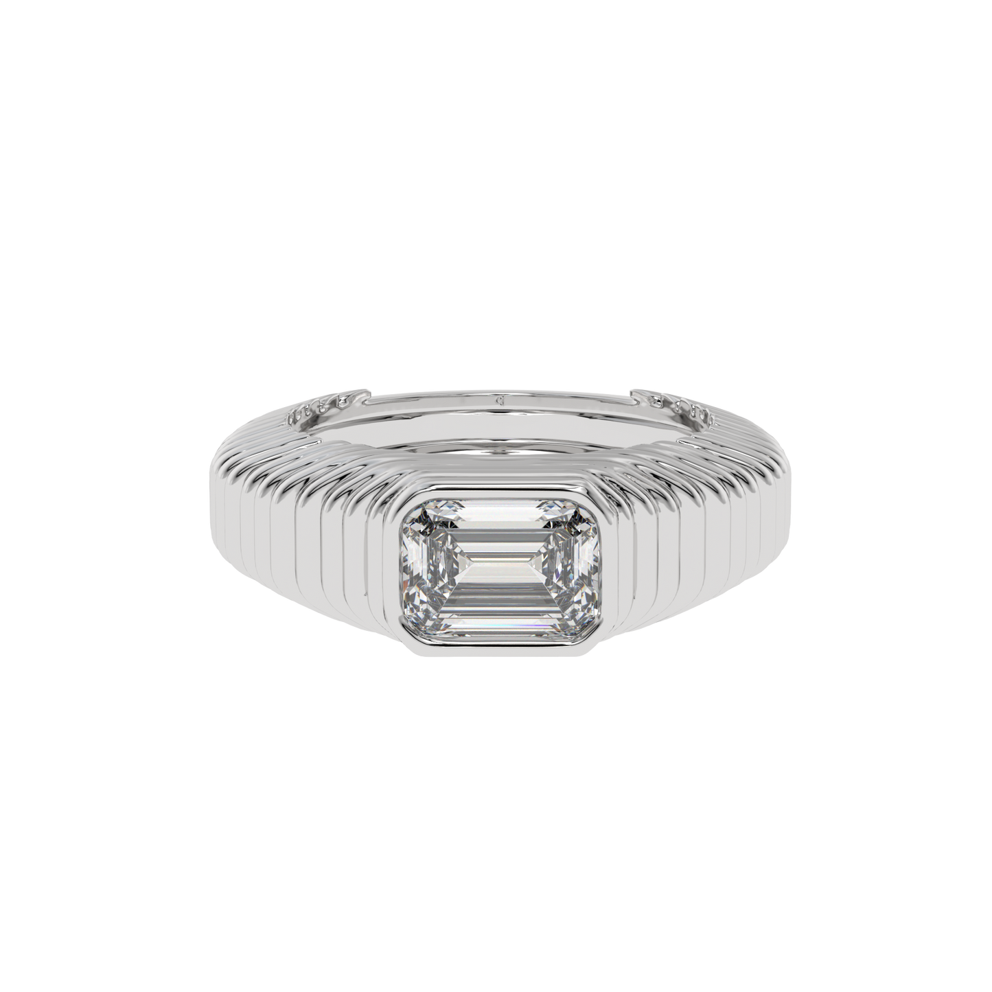 Imperial Edge Emerald Band Ring - Caratlink