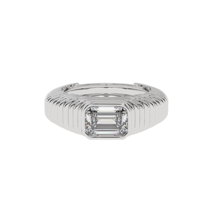 Imperial Edge Emerald Band Ring - Caratlink