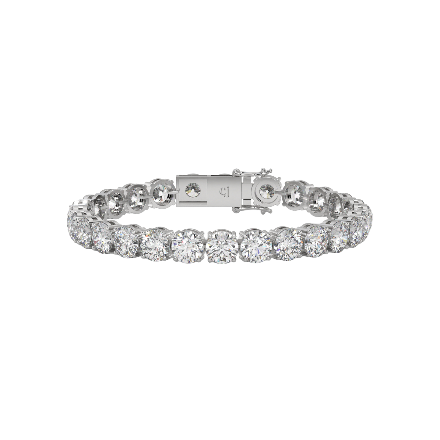 Round Brilliant Diamond Tennis Bracelet Caratlink