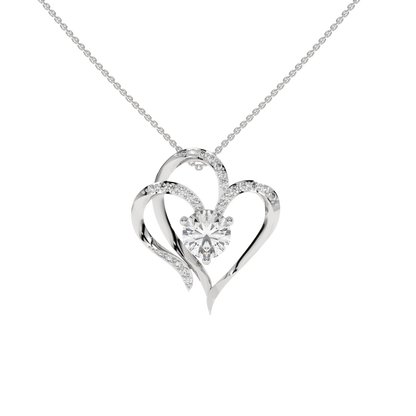 Eternal Heart Pendant Carat Link Jewels