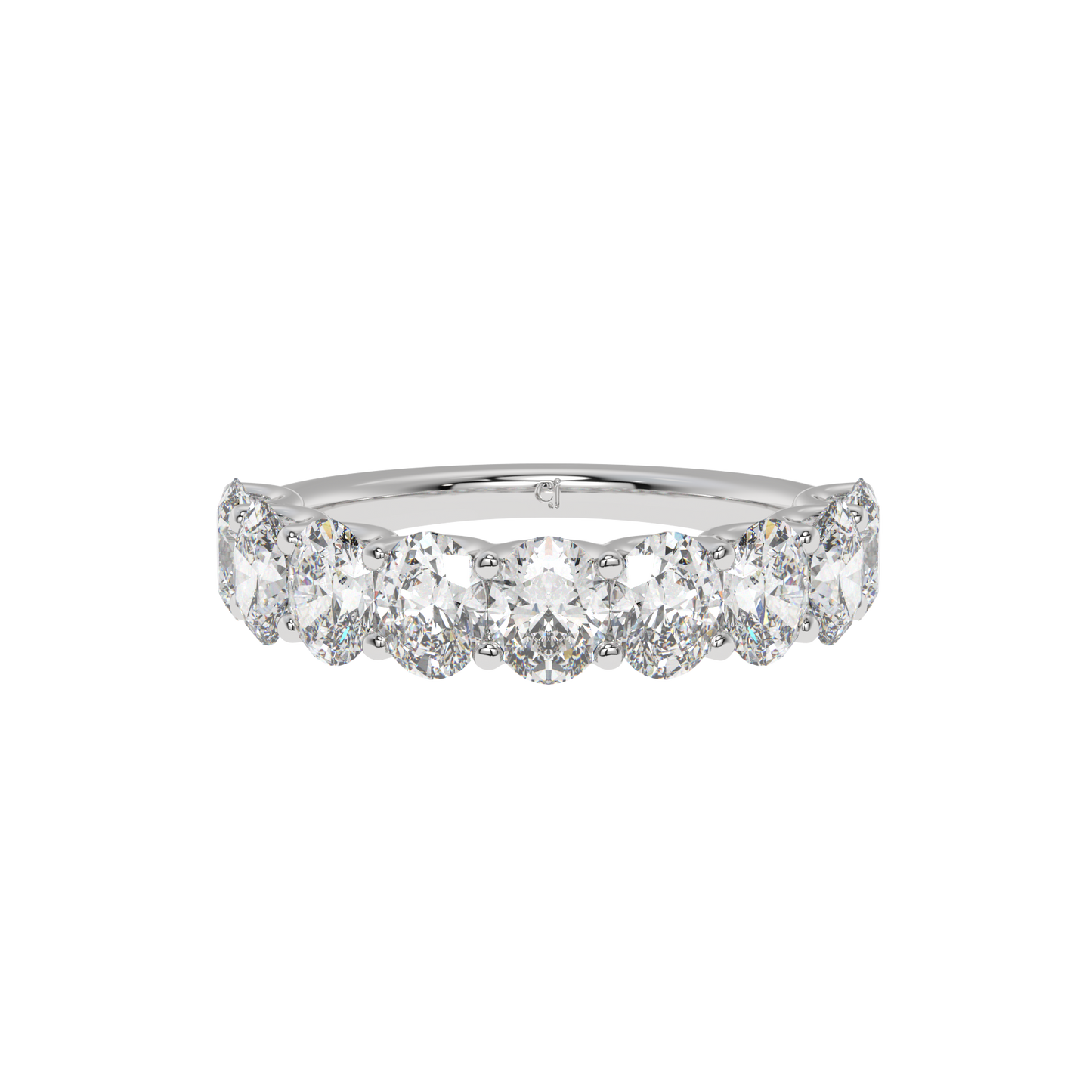 Oval Harmony Diamond iternity band Caratlink