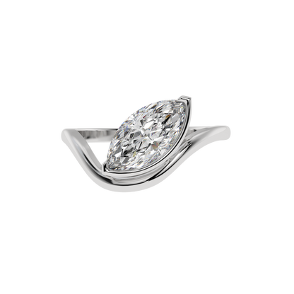 Whisper Wave Marquise Ring - Caratlink