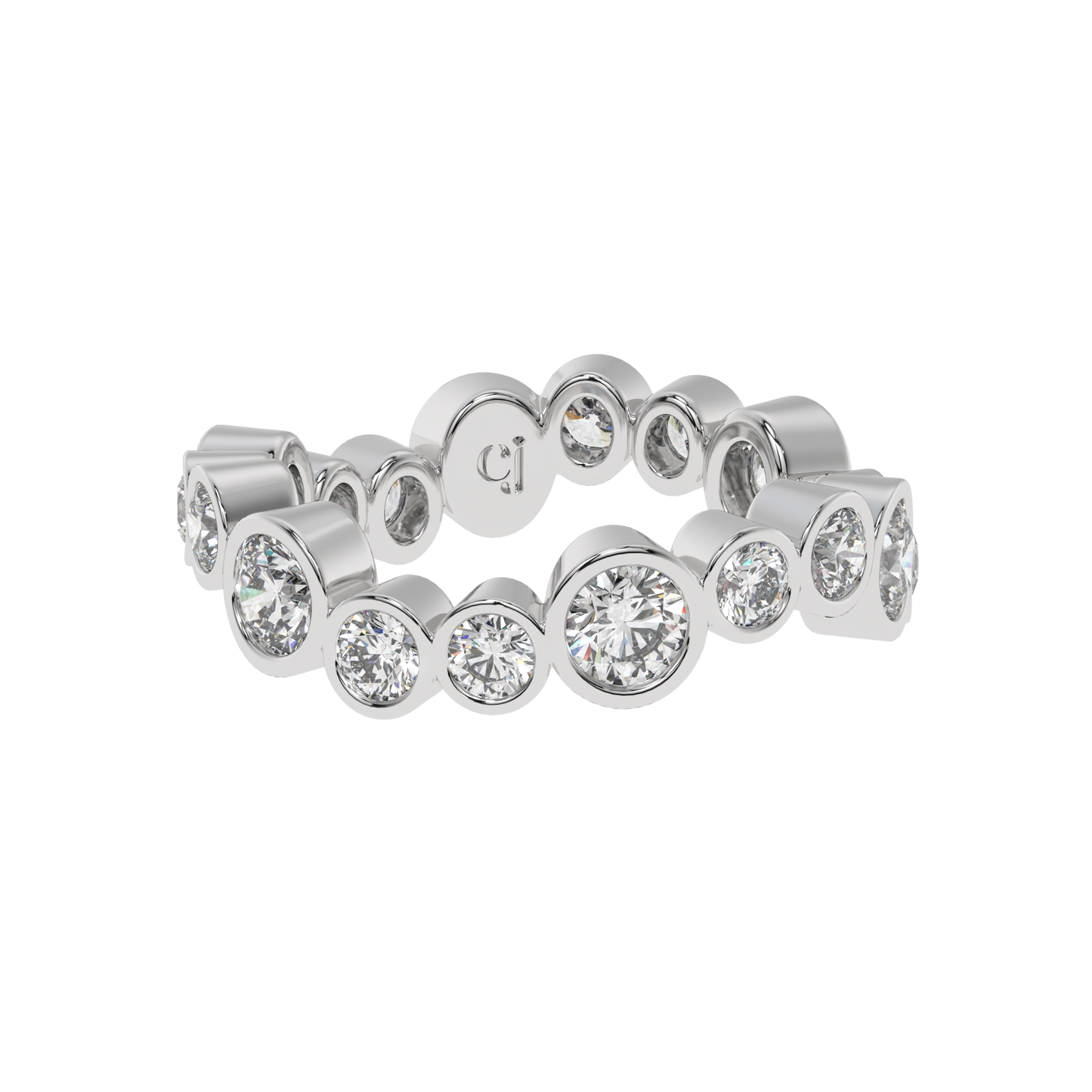 Celeste Bezel Diamond Band Caratlink