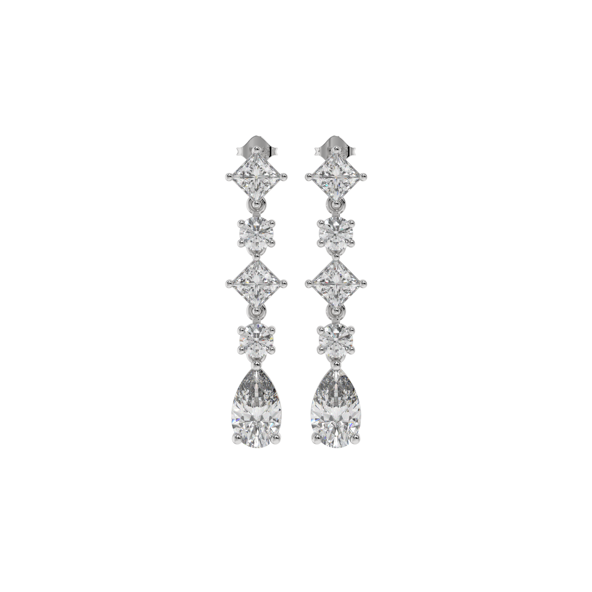 Cocktail Diamond Drop Earrings Caratlink