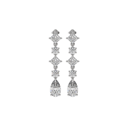 Cocktail Diamond Drop Earrings Caratlink