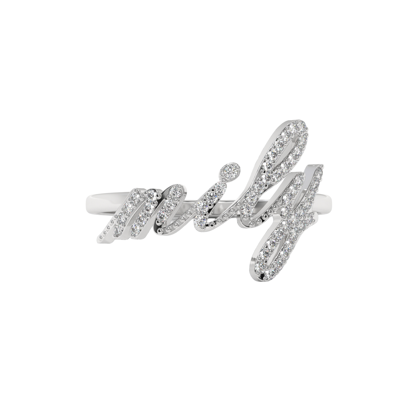 Wifey Script Diamond Ring CaratLink