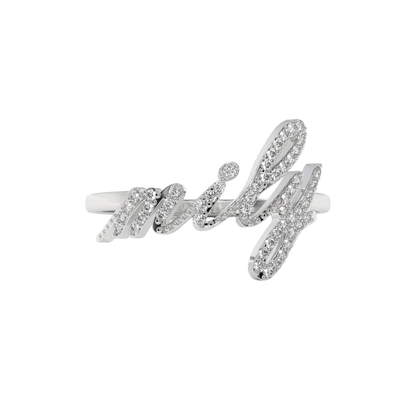 Wifey Script Diamond Ring CaratLink