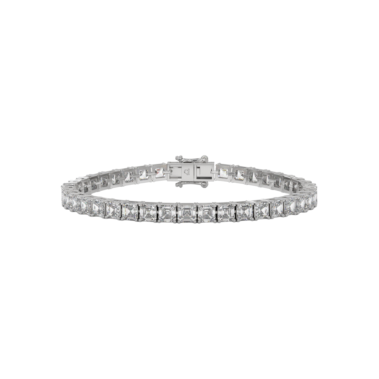 Asscher Diamond Luxe Tennis Bracelet Caratlink