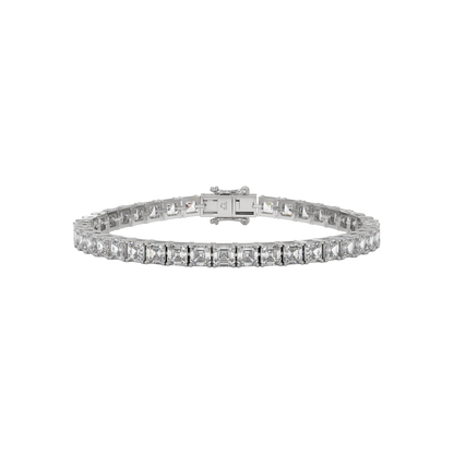 Asscher Diamond Luxe Tennis Bracelet Caratlink
