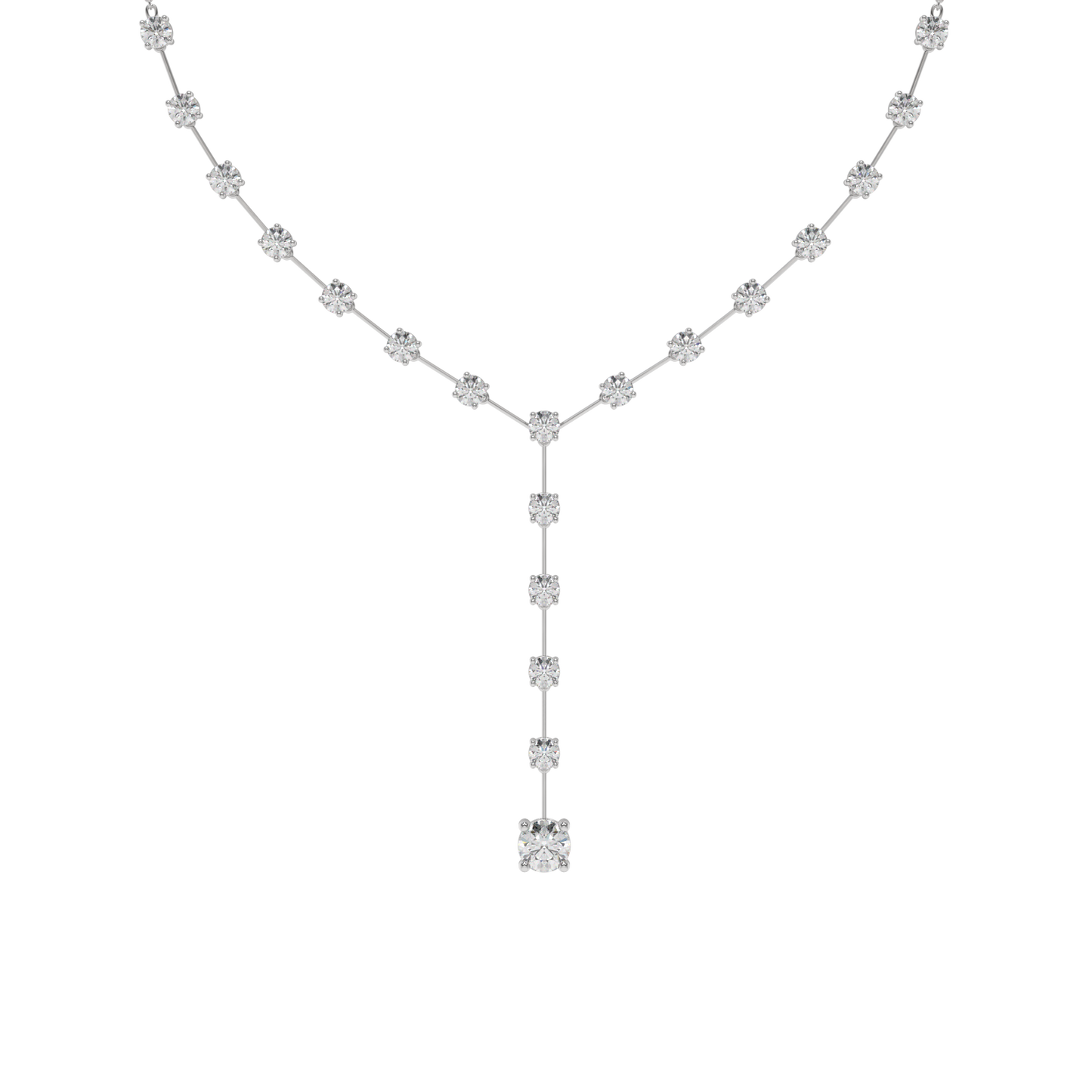 Lunara Diamond Drop Y-Necklace Caratlink