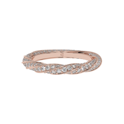 Infinity Criss-Cross Diamond Band