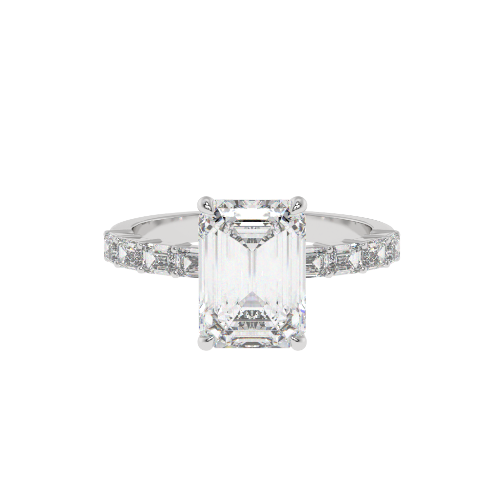Regal Radiance Emerald-Cut Ring - Caratlink