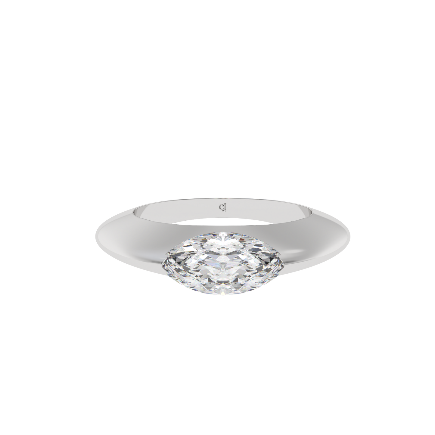 Sleek Marquise Bezel Ring - Caratlink