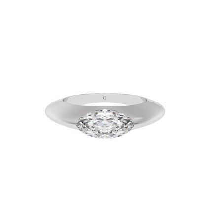 Sleek Marquise Bezel Ring - Caratlink