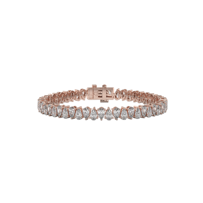 Pear Elegance Diamond  Tennis Bracelet Caratlink