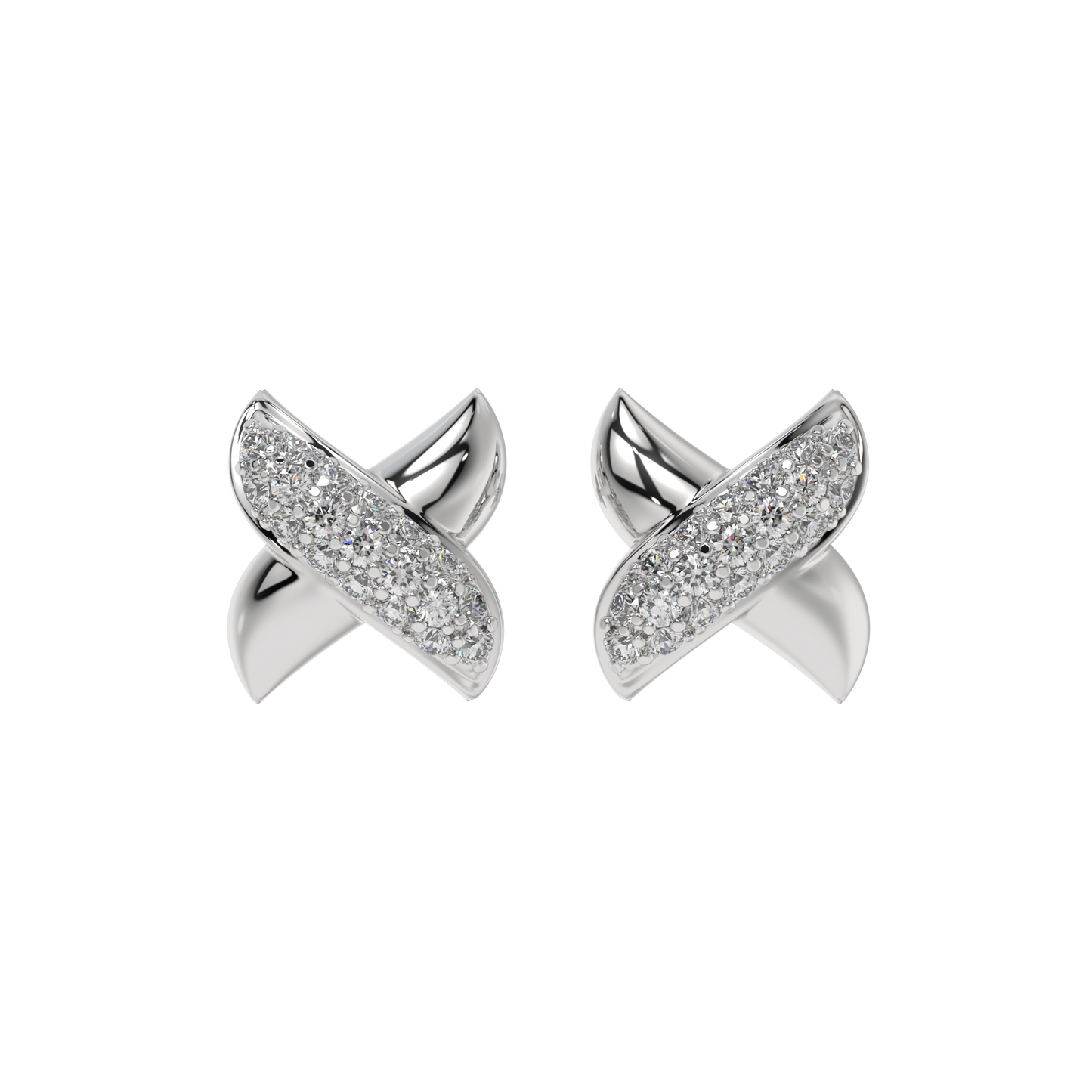 Crystal Crossover Studs CaratLink