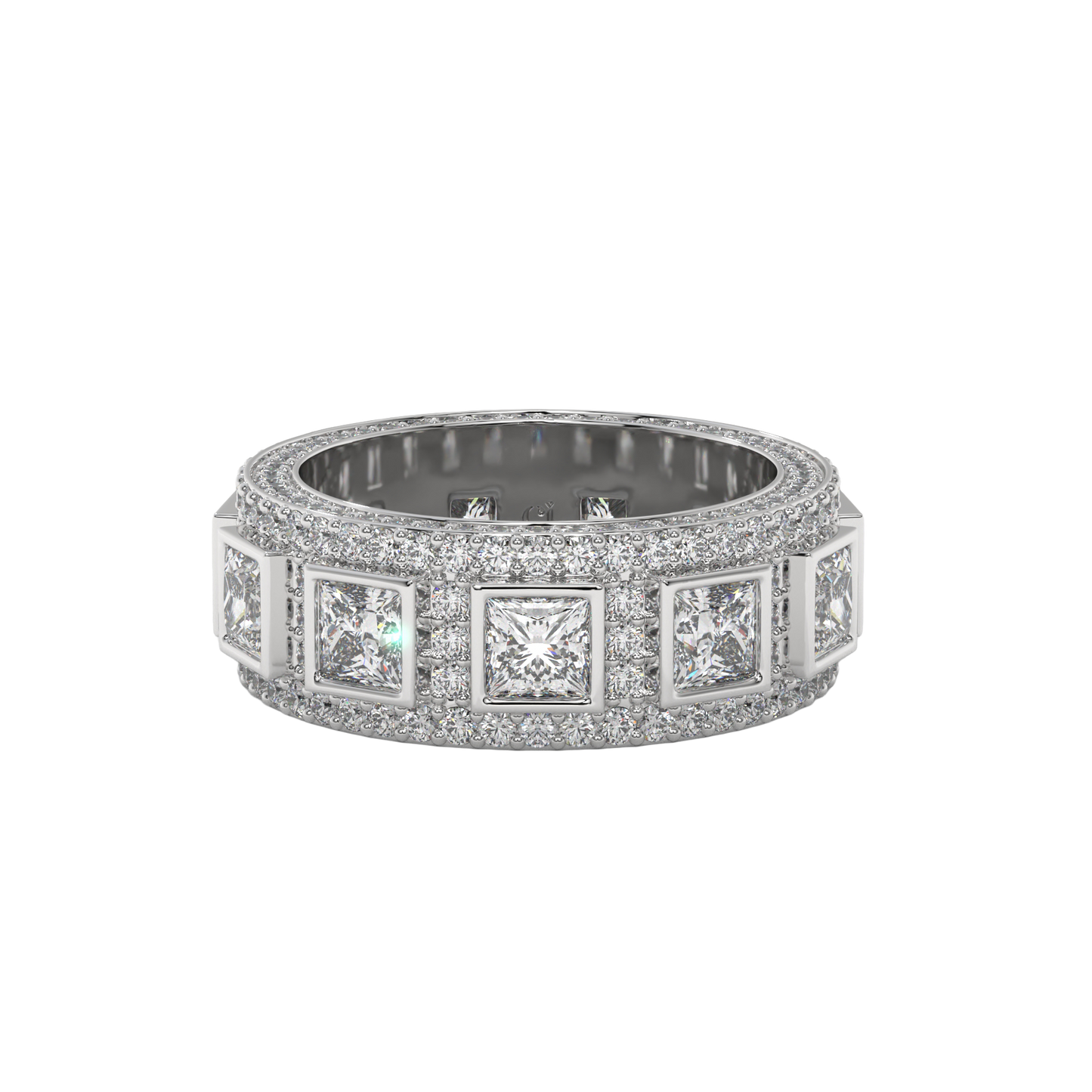 Regal Square Diamond Band