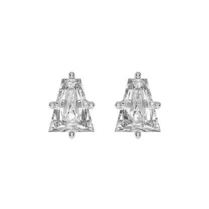 Tapered Baguette Diamond Stud Earrings Caratlink