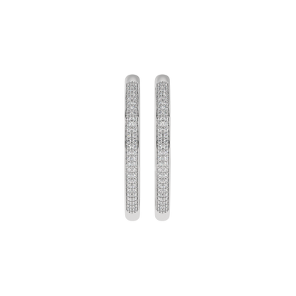 Eternal Spark Pavé Hoop Earrings