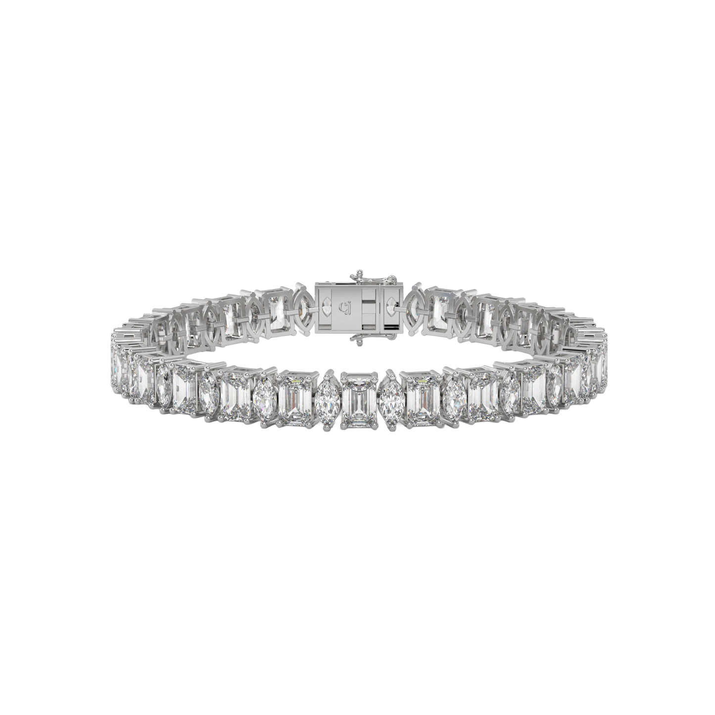 Emerald and Marquise Diamond Bracelet Caratlink