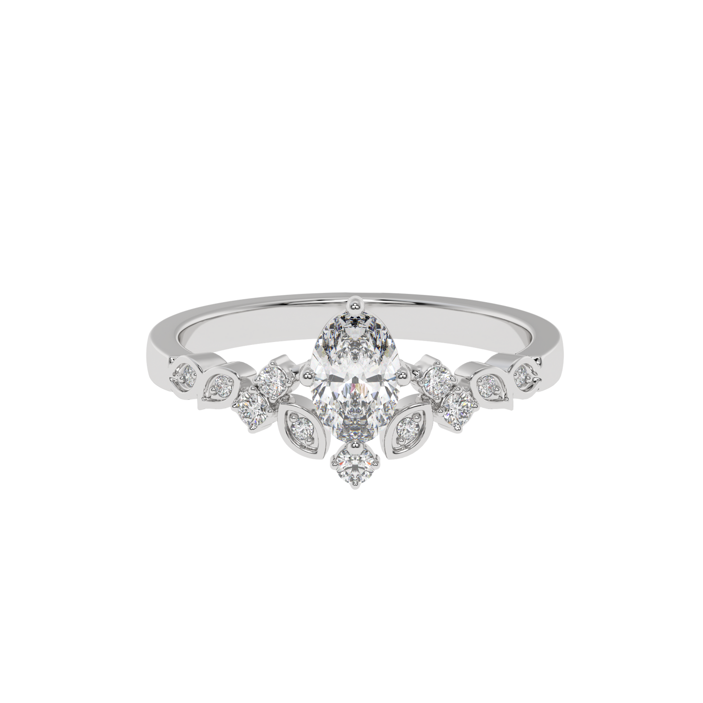 Vintage Tiara Oval Ring - Caratlink