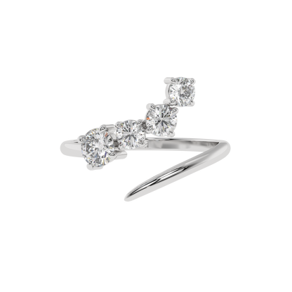 Serena Curve Diamond Wrap Ring Caratlink