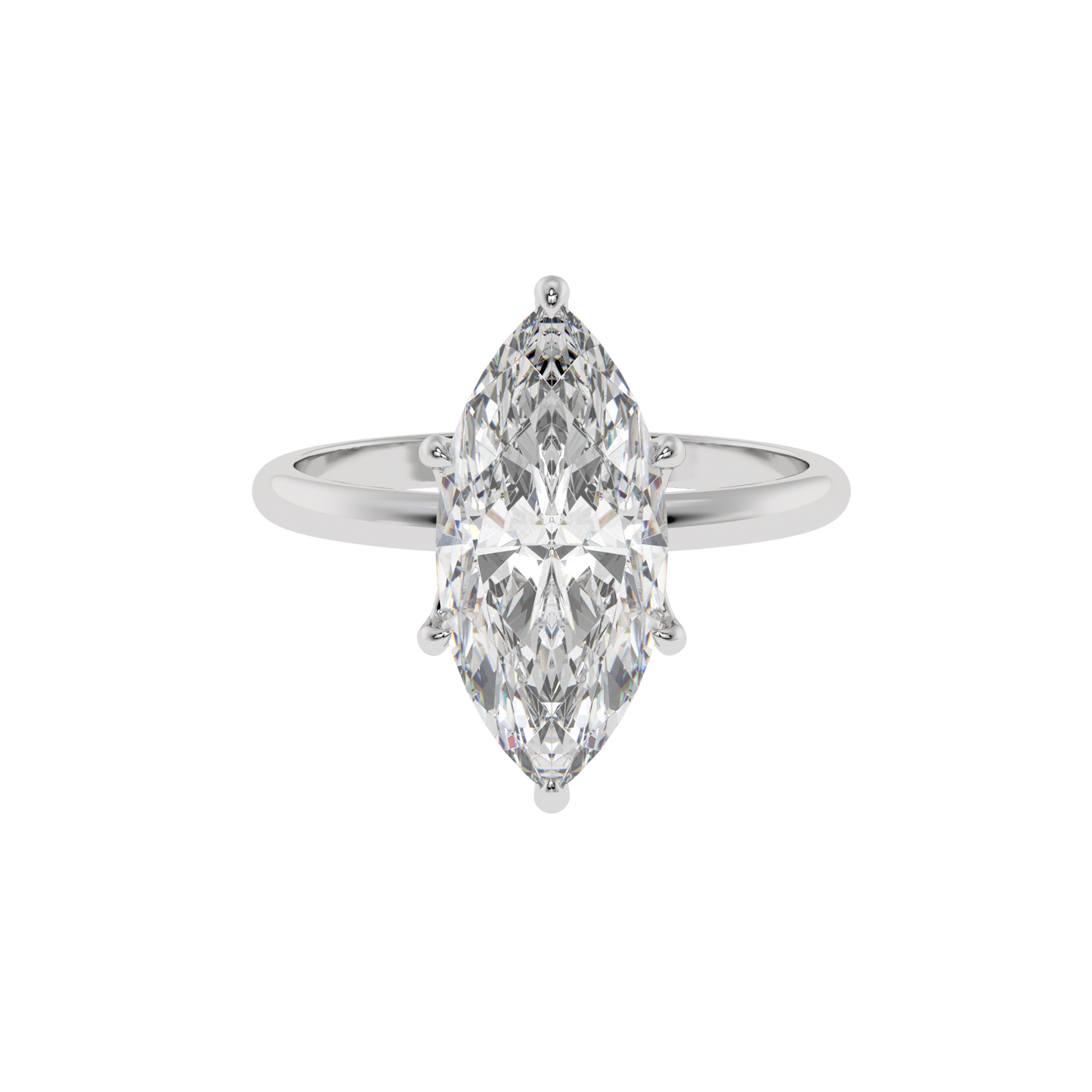 Royal Bloom Marquise Solitaire Ring - Caratlink