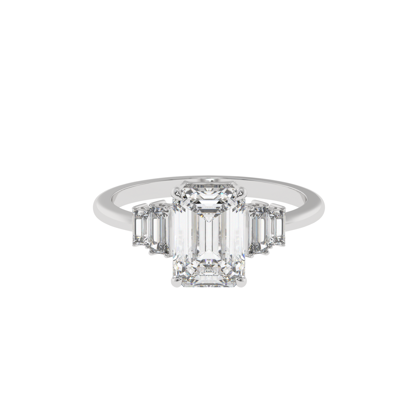 Classic Trilogy Emerald Ring - Caratlink