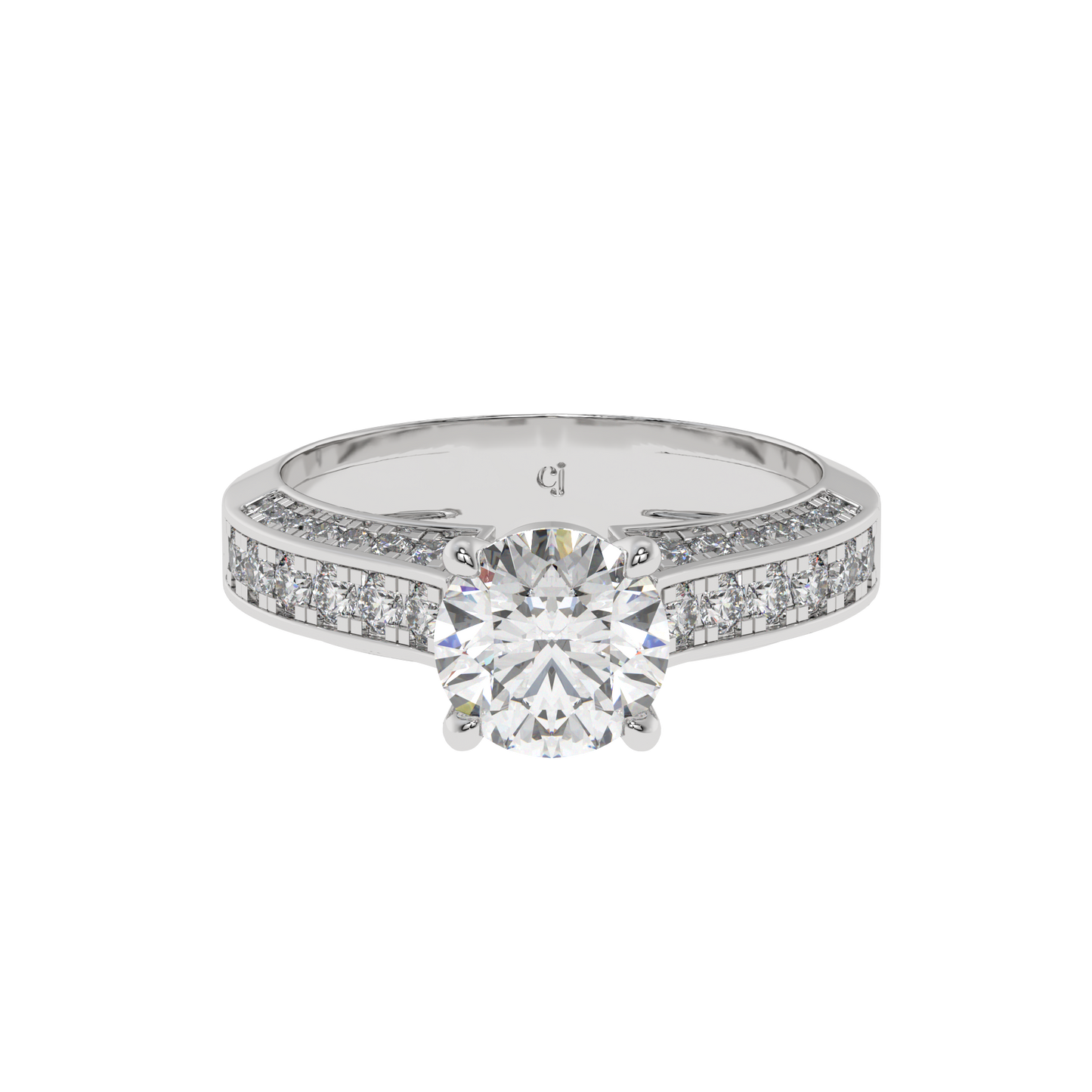Classic Crown Solitaire Ring - Caratlink