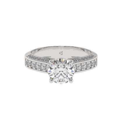 Classic Crown Solitaire Ring - Caratlink