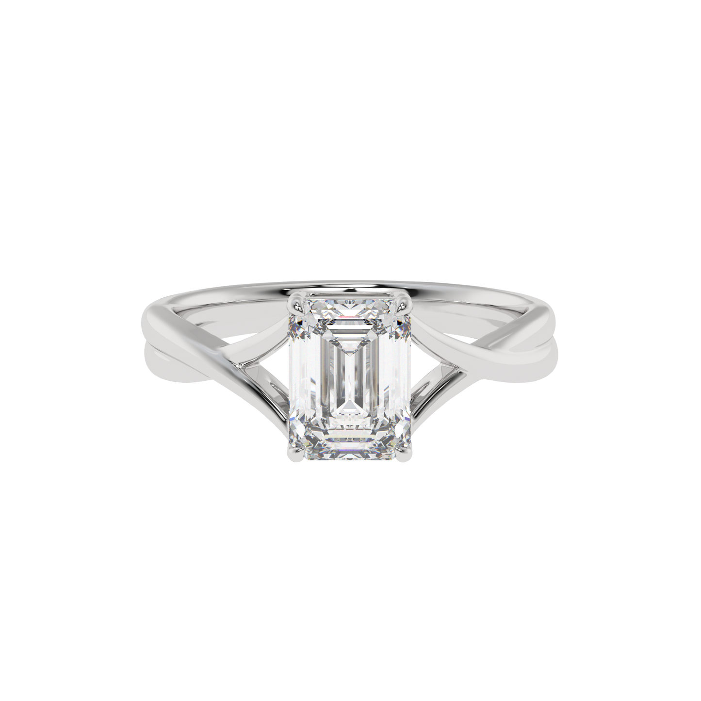 Twisted Harmony Emerald Ring - Caratlink