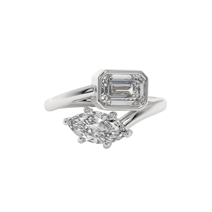 Marquise & Emerald Harmony Ring Caratlink