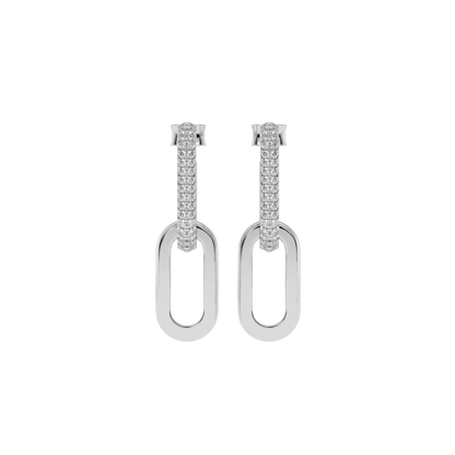 Diamond Link Drop Earrings Caratlink
