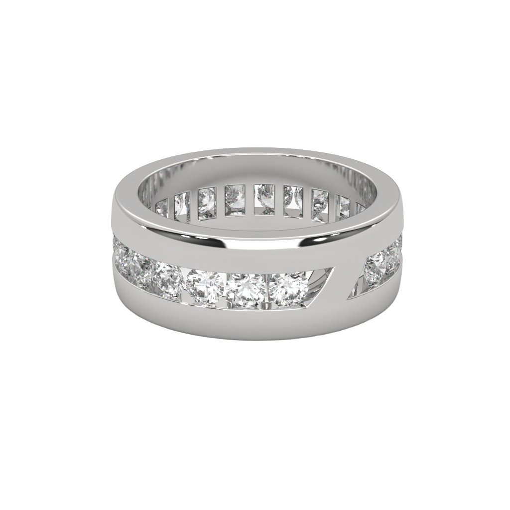 Channel Set Diamond Band