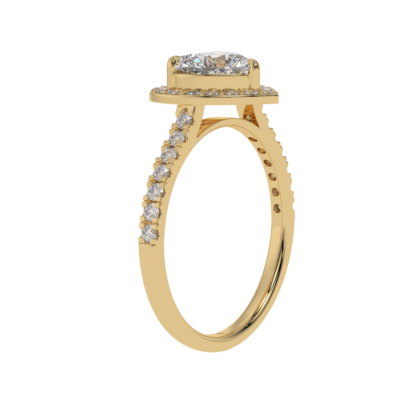 Eternal Love Heart Halo Ring - Caratlink