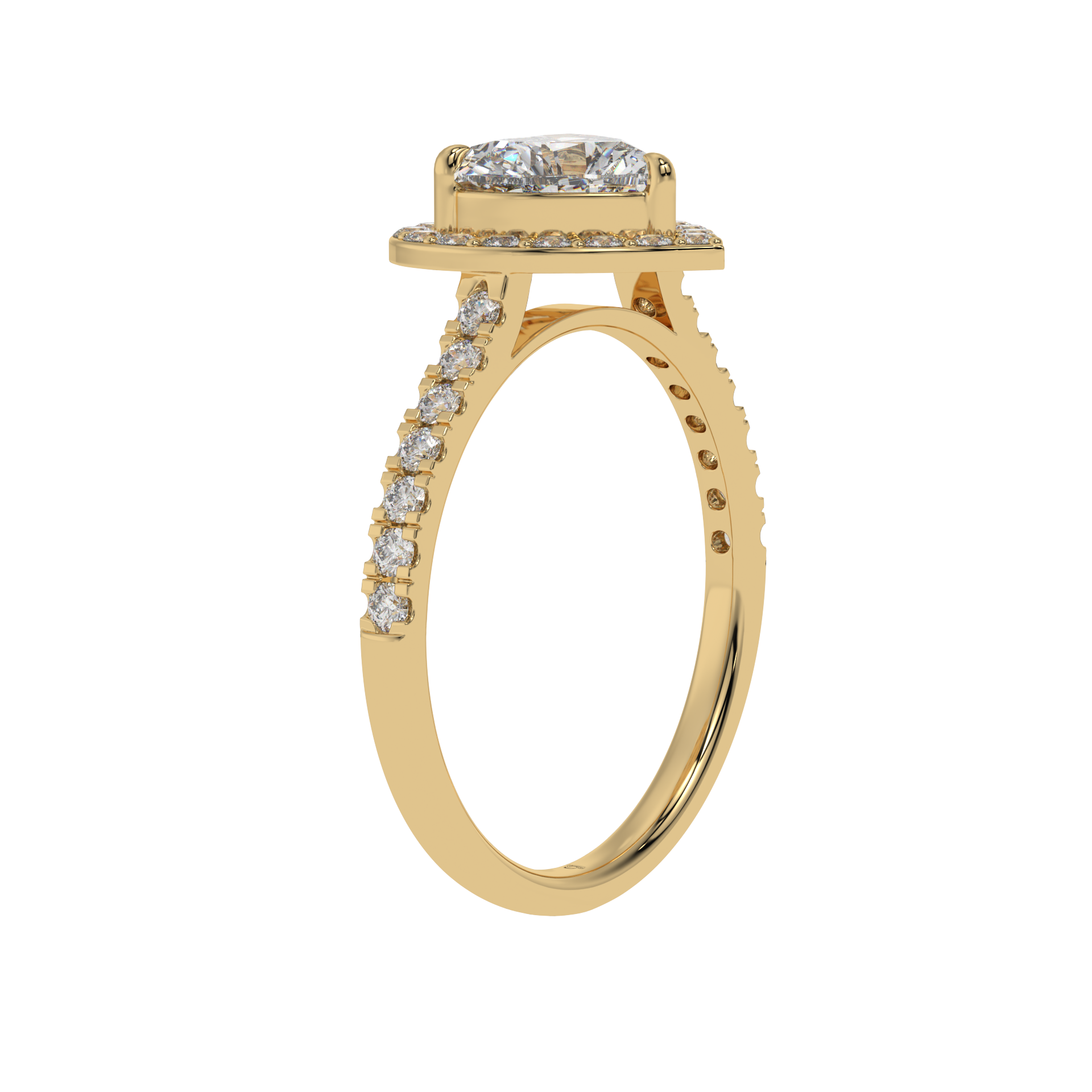 Eternal Love Heart Halo Ring - Caratlink