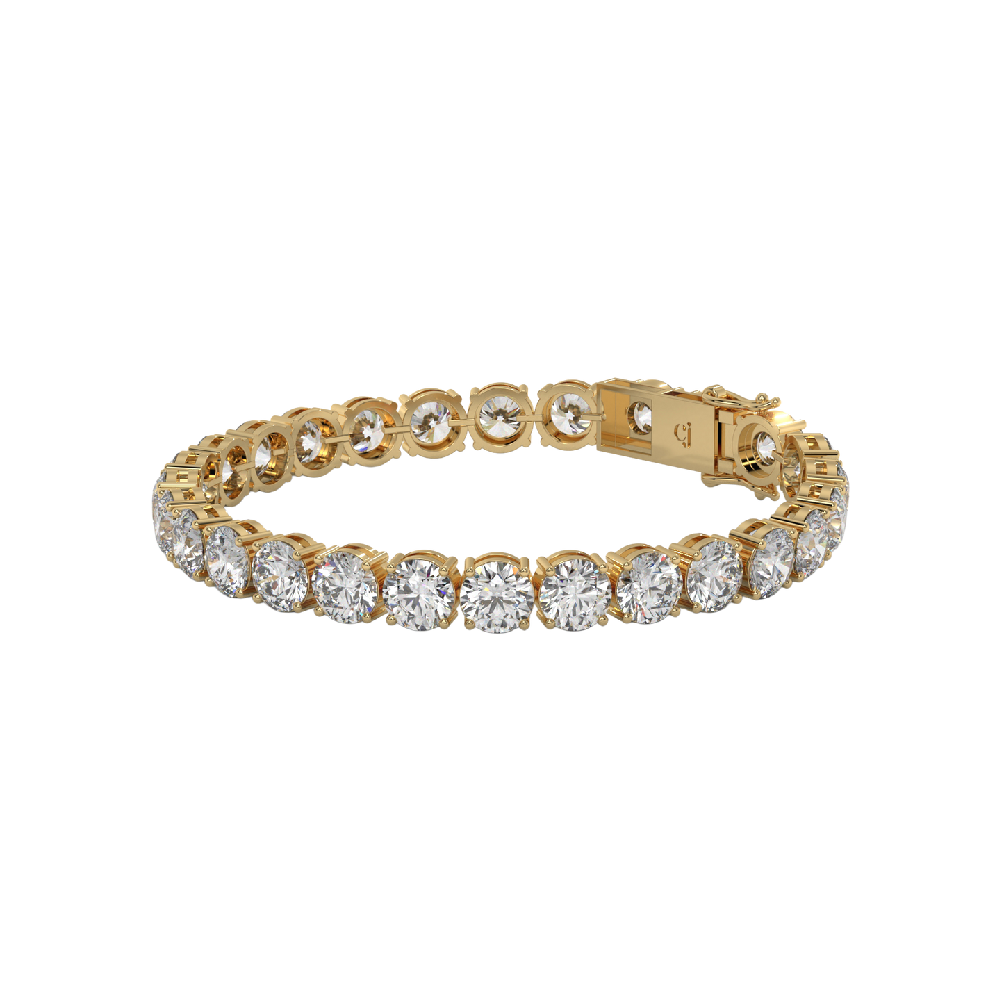 Round Brilliant Diamond Tennis Bracelet Caratlink