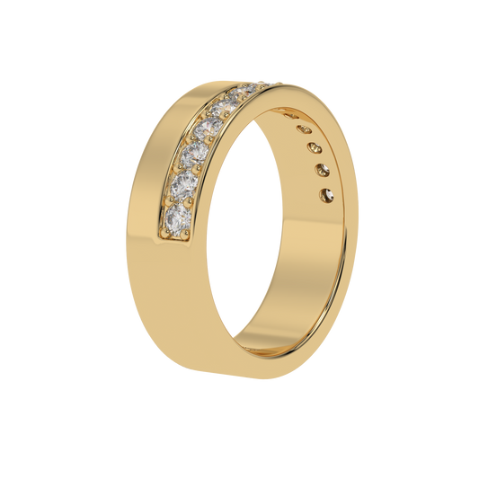 Lustro Channel Diamond Band