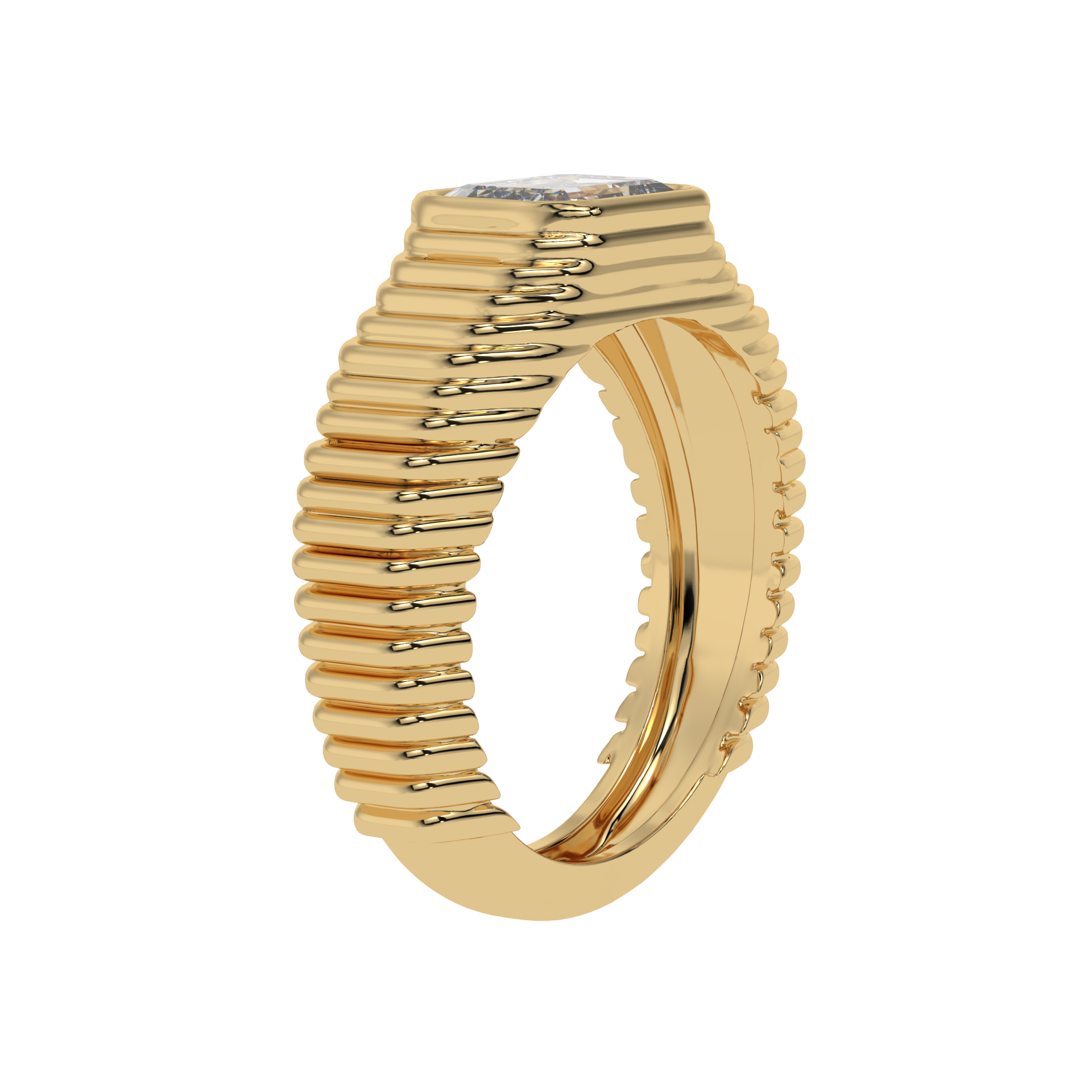 Imperial Edge Emerald Band Ring - Caratlink