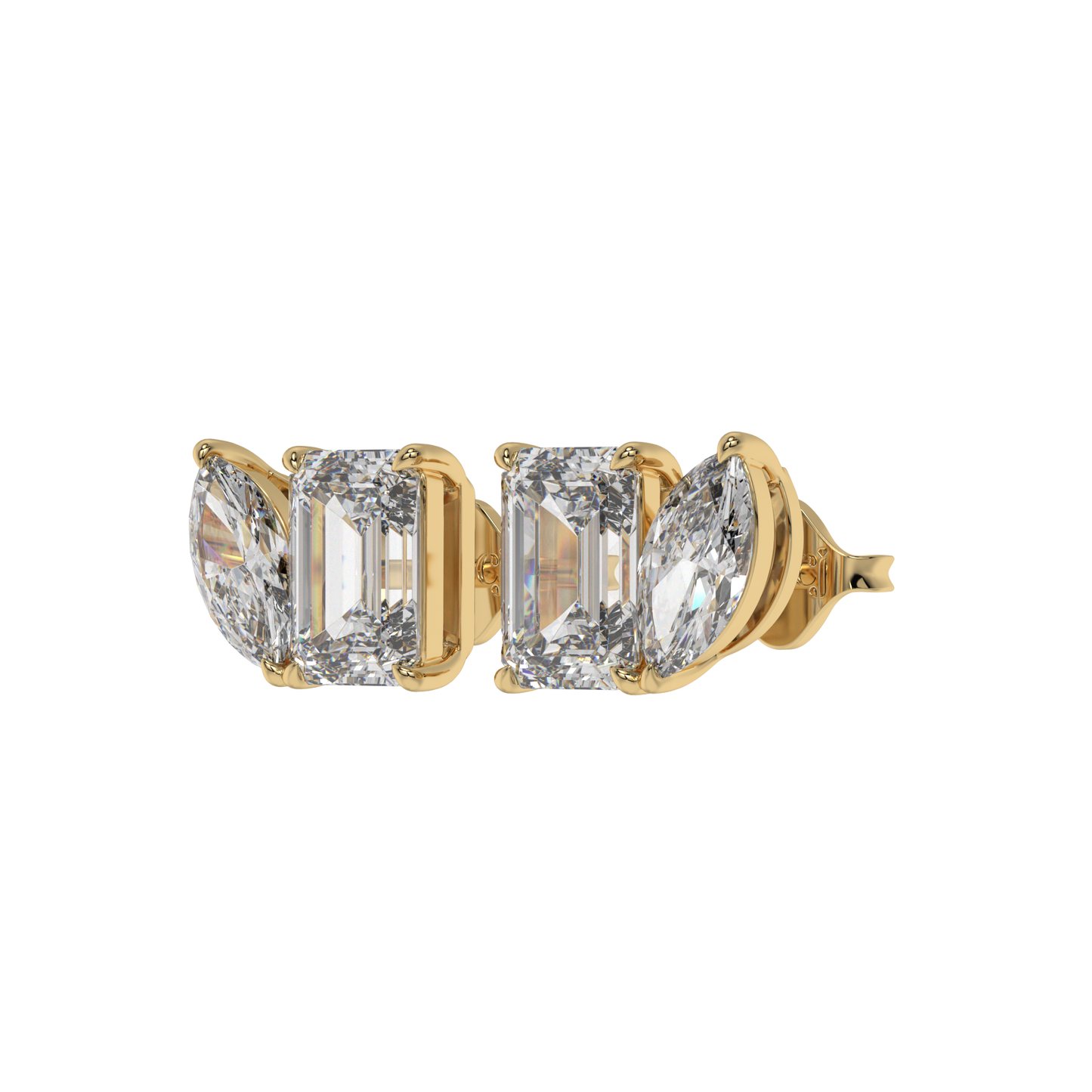 Emerald Marquise Duo Studs CaratLink