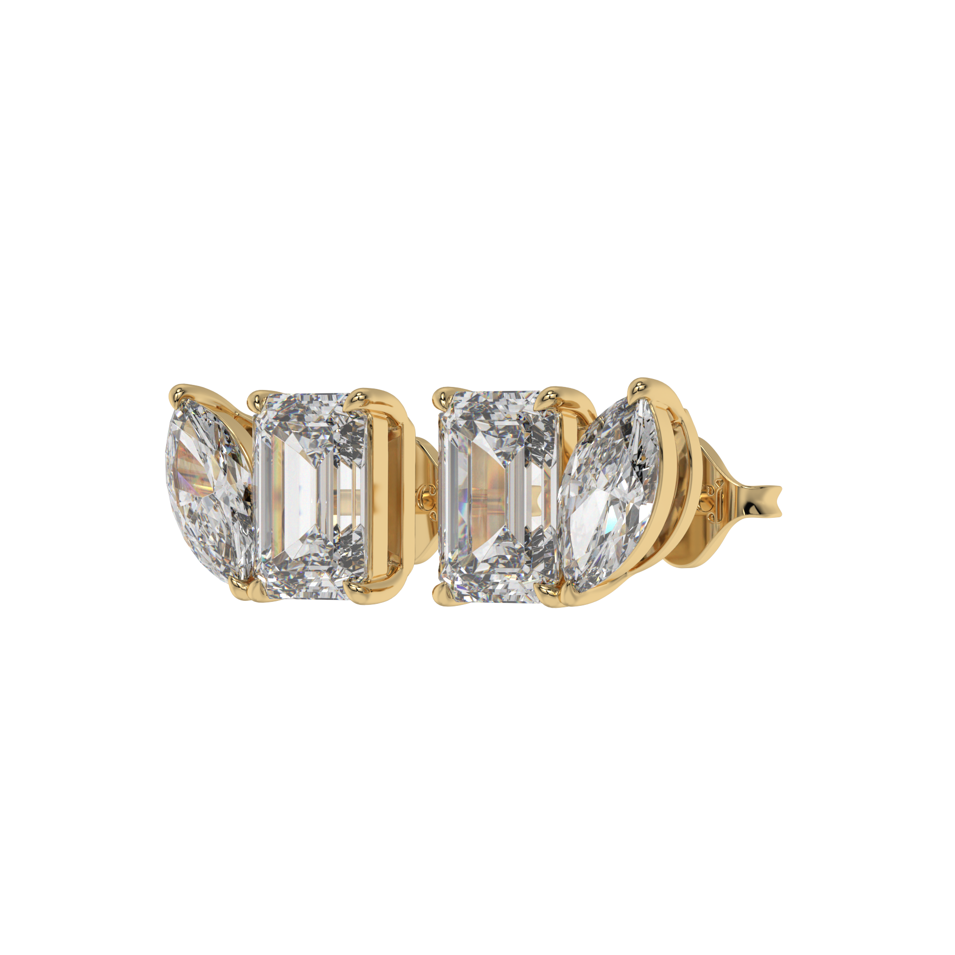 Emerald Marquise Duo Studs CaratLink