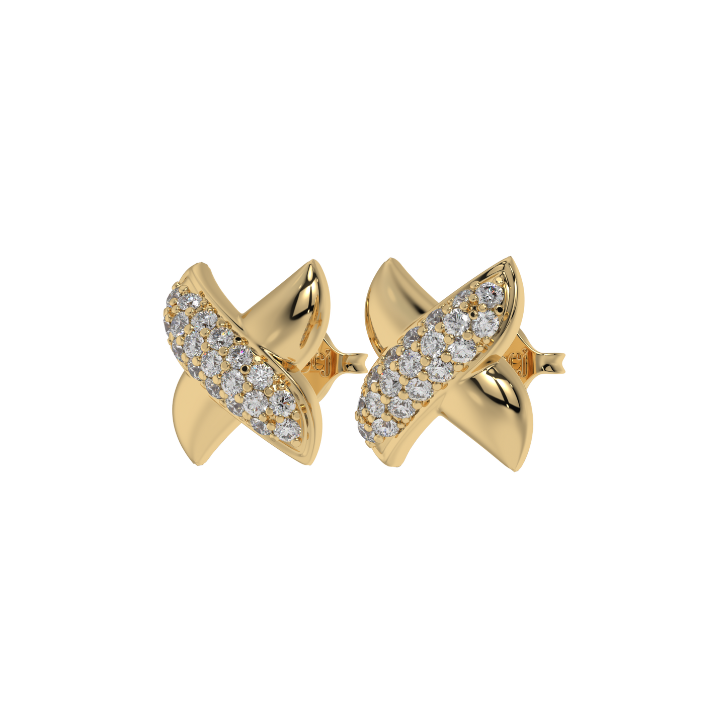 Crystal Crossover Studs CaratLink
