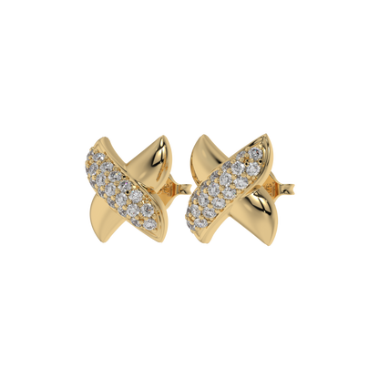 Crystal Crossover Studs CaratLink
