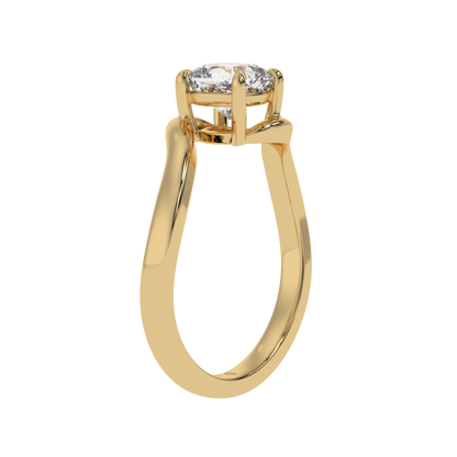 Pure Harmony Cushion Solitaire Ring - Caratlink
