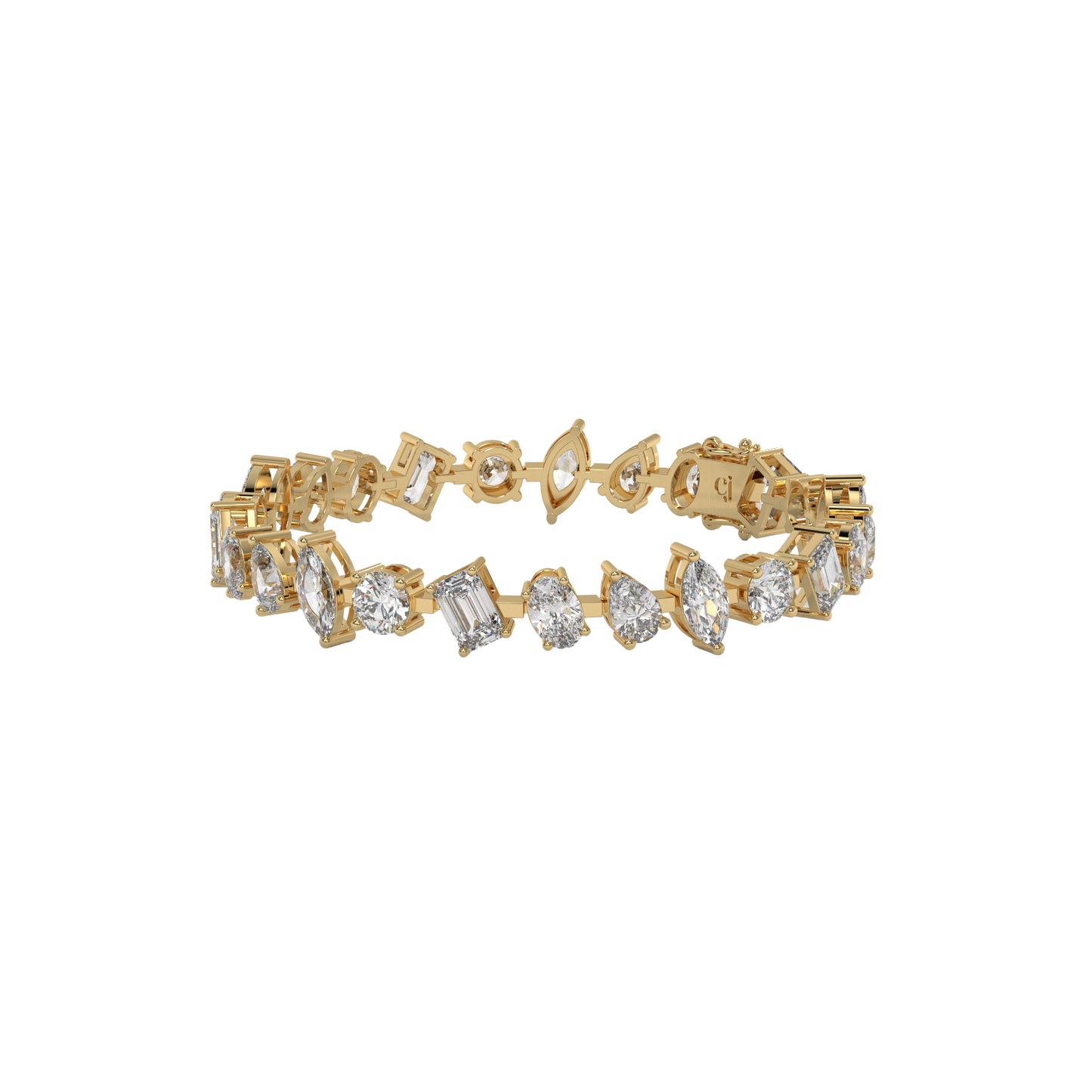 Harmony of Shapes Tennis Bracelet Carat Link Jewels