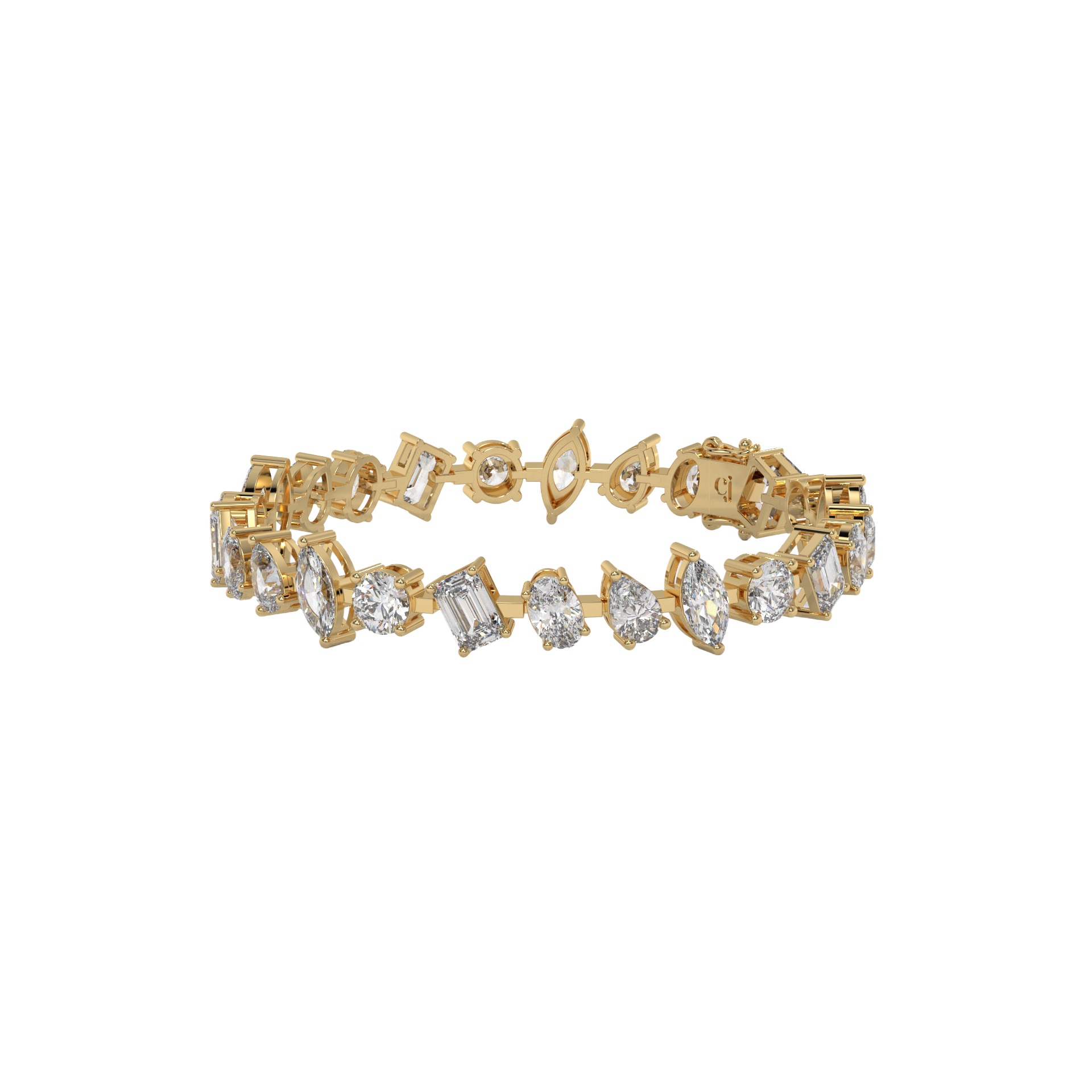 Harmony of Shapes Tennis Bracelet Carat Link Jewels