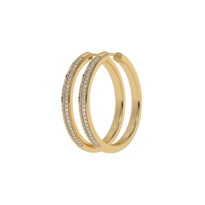 Eternal Spark Pavé Hoop Earrings