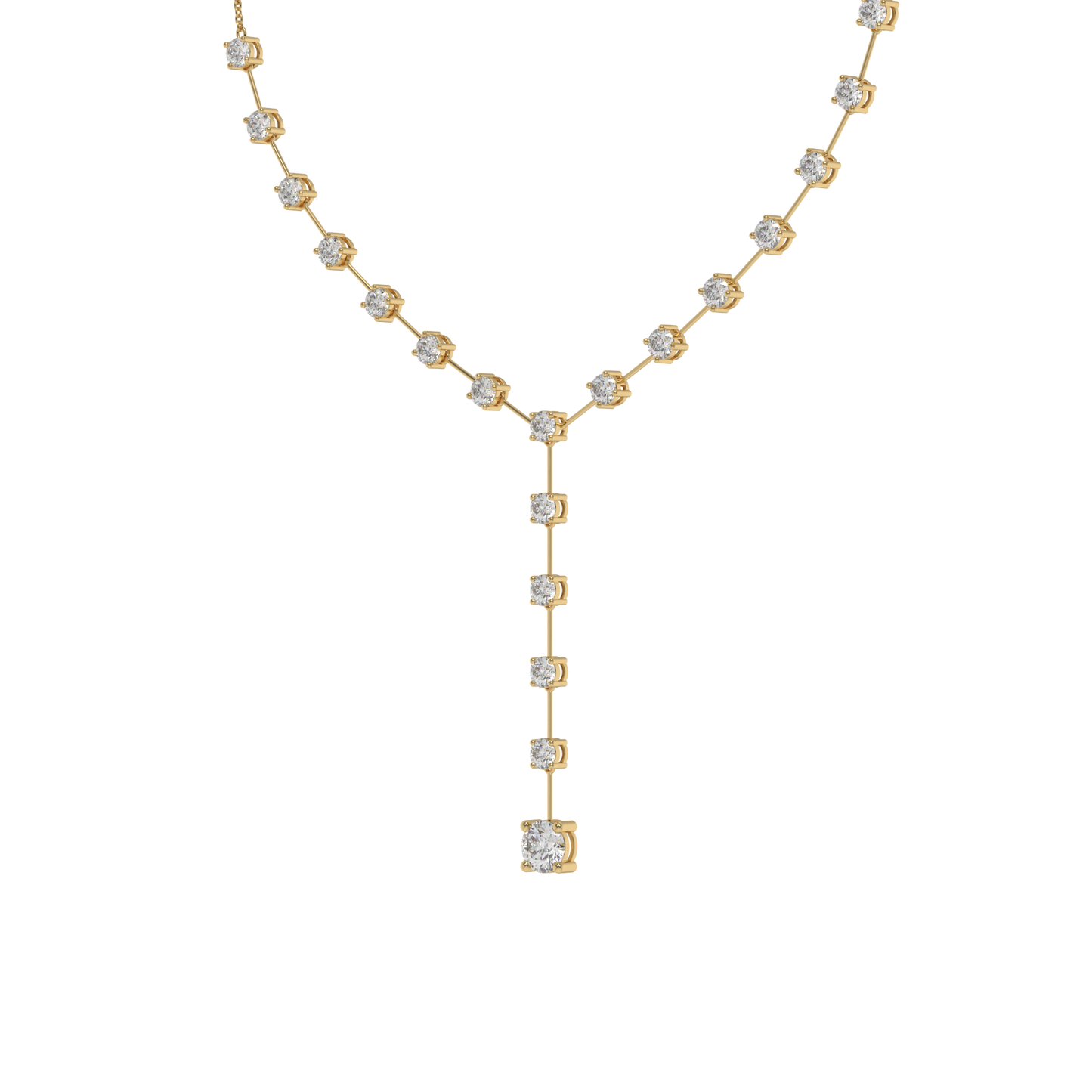 Lunara Diamond Drop Y-Necklace Caratlink